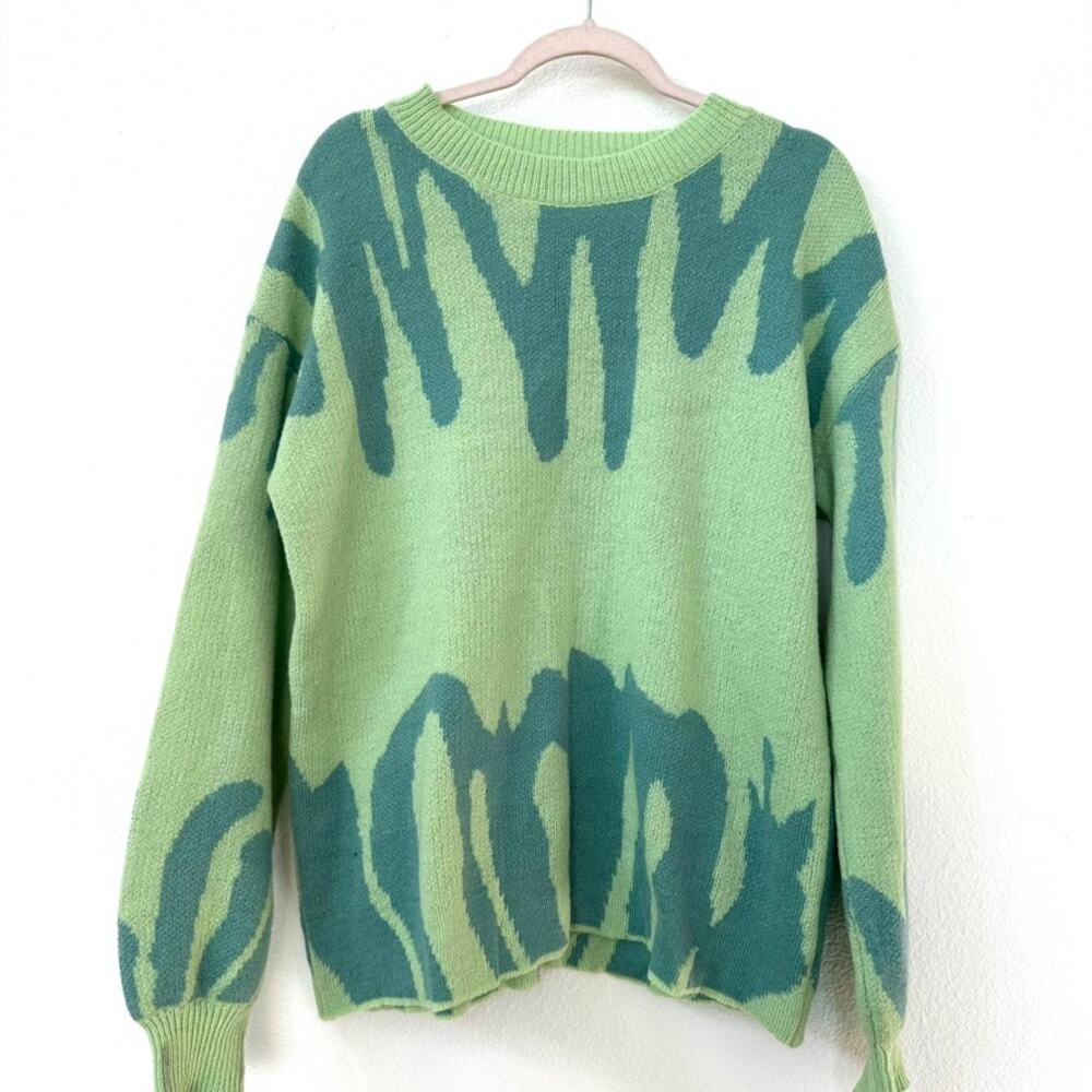 Graphic Scribble Sweater, Size M, Excellent Condition, No Brand Tag‎